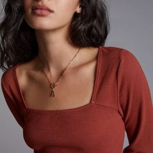 t.la Anthropologie Ribbed Square-Neck Top